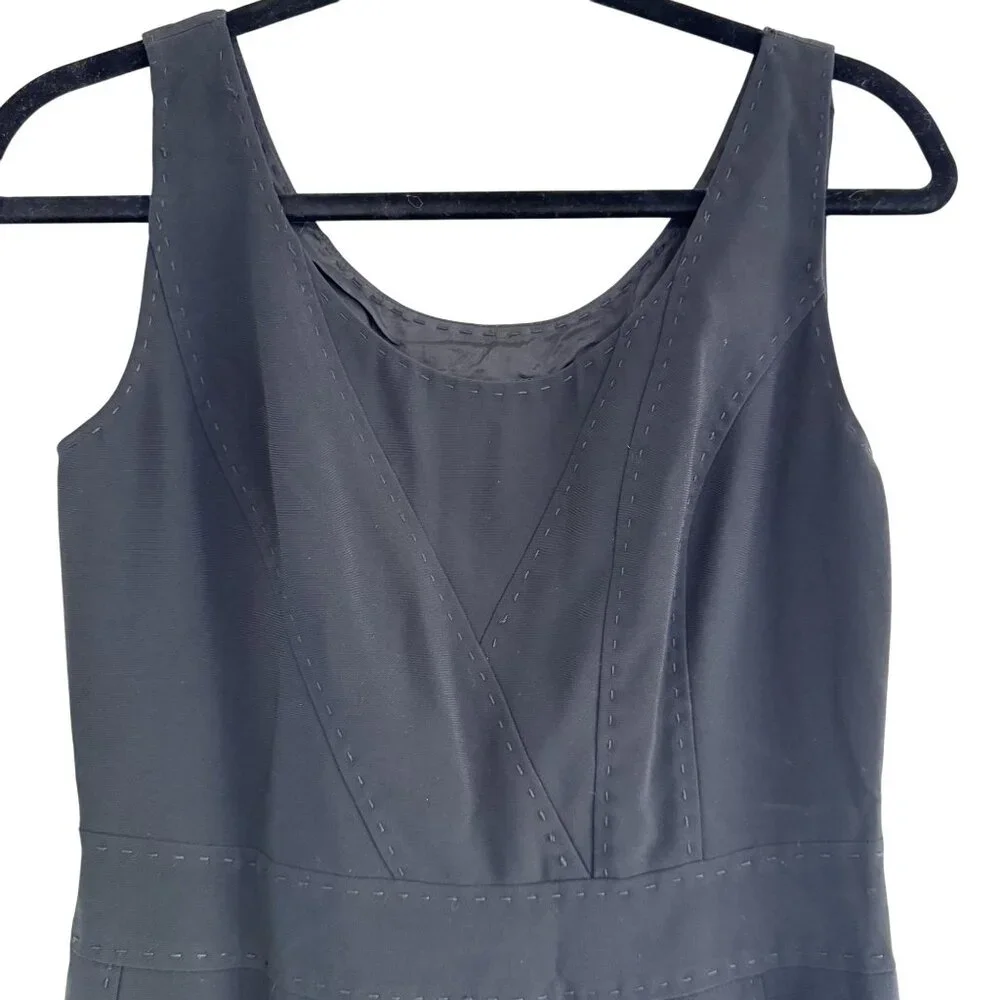 Moschino Women's Black Sleeveless Detailed Stitching Design Mini Dress Size S - Picture 3 of 8